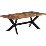  Blagovaonski stol od masivnog obnovljenog drva 200x100x75 cm | shoptok.hr
