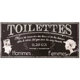 Antic Line metalni natpis za WC Toilettes