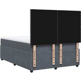  Krevet s oprugama i madracem tamnosivi 140x190 cm baršunasti | shoptok.hr