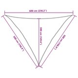  Jedro za zaštitu od sunca 160 g/m² sivosmeđe 5 x 5 x 6 m HDPE | shoptok.hr
