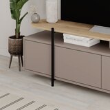 Marckeric Siva/bež TV komoda u dekoru hrasta 160x48 cm Hinoa – | shoptok.hr