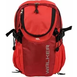 WALKER FLOW Planinarski ruksak, crvena, veličina