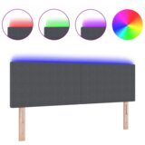 vidaXL LED Glava Postelje Preprosta Oblika Temno Siva 72 cm Kordurojska Tkanina | Shoptok.si