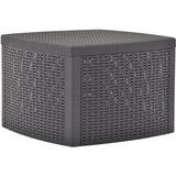 vidaXL Stranska mizica mocha 54x54x36,5 cm plastika, (20625449) | Shoptok.si