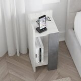 Livetastic Majhna Nočna Omarica Elos, Bela, Siva | Shoptok.si