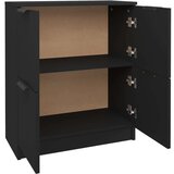  Komoda crna 60 x 30 x 70 cm od konstruiranog drva | shoptok.hr