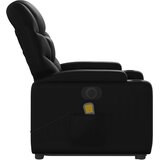  Električni masažni naslonjač na podizanje od umjetne kože crni | shoptok.hr