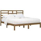  Posteljni okvir medeno rjav iz trdnega lesa 200x200 cm, (20645908) | Shoptok.si