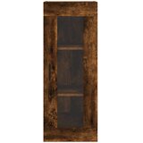  Visoka komoda dimljeni hrast 34,5x34x180cm konstruiranog drva | shoptok.hr