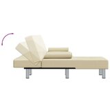  Kutna garnitura na razvlačenje krem 255x140x70 cm umjetna koža | shoptok.hr