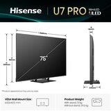 Hisense TV sprejemnik ULED Smart TV 75U7Q PRO, 190cm | Shoptok.si