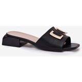 VINCEZA Elegant Ladies Sandals On A Wedge With Golden Detail | Shoptok.si
