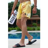 Madmext Swim Shorts - Yellow - Plain Cene