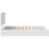  Krevet s od storage Bijelo 160 x 200 cm Konstruirano drvo Slike