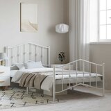  okvir kreveta s uzglavljem i podnožjem bijeli 100x200cm | shoptok.hr