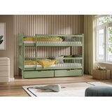 Molarem Home Drveni dječji krevet na kat Luna s ladicom - olive - 200x90 - Bez madraca | shoptok.hr