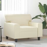  Fotelja krem 60 cm od umjetne kože | shoptok.hr