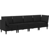  Komplet pohištva za dnevno sobo 4 pcs Črna Blago, (5000283141) Cene