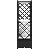  Dvignjeno ležišče s trellisom in streho Črna 124 x 40 x 126 cm, (5000287898) | Shoptok.si
