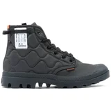 Palladium Pampa Re-Quilted - Black Crna