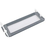 vidaXL sigurnosna ogradica za dječji krevet siva 102 x 42 cm poliester | shoptok.hr