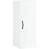 Maison Chic Stenska omarica - Zidna omarica visok sijaj bela 34,5x34x90 cm inženirski les iu137, (22062438) Cene