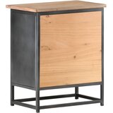  Noćni ormarić sivi 40 x 30 x 50 cm od masivnog bagremovog drva | shoptok.hr