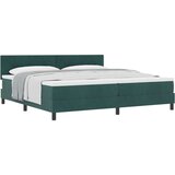  Postelja z vzmetnico Temno zelena 200x200 cm Žamet, (22051613) | Shoptok.si