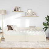  Kutni krevetni okvir s madracem Ostalo 2 pcs Krema Baršun | Eponuda.com