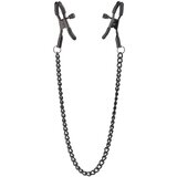 DREAMTOYS Blaze Deluxe - metalne stezaljke za bradavice s lancem (crne) | shoptok.hr