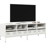 Maison Chic TV omarica - TV stojalo - Televizijska omarica bela 135x39x43,5 cm hladno valjano jeklo, (21699073) | Shoptok.si