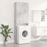 Omara za pralni stroj betonsko siva 64x25,5x190 cm | Shoptok.si
