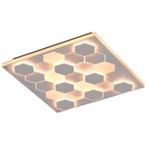 CINQUE bela led stropna svetilka z glasovnim upravljanjem s pomočjo mobilne aplikacije s kovinskim senčilom 55x55 cm cifavo – | Shoptok.si
