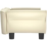  Krevet za pse krem 70 x 45 x 30 cm od umjetne kože | shoptok.hr