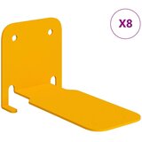  Lebdeća polica s policom Zidne 8 pcs Žuta 6 x 10 8 x 6 6 cm - žuta boja senfa 8 | shoptok.hr