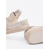 GOODIN Flat sandals with taupe buckle | shoptok.hr