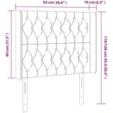  LED uzglavlje tamnoplavo 93x16x118/128 cm baršunasto | shoptok.hr