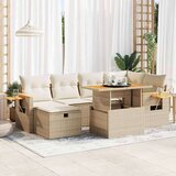 vidaXL 8-dijelni set vrtnih sofa od poliratana s jastucima bež | shoptok.hr