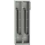  garderobna omara z, vxšxg 1800 x 600 x 500 mm, 4 predelki, svetlo sive barve Cene