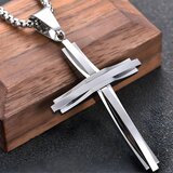 IZMAEL Ogrlica SI-39020 Cross - Srebrna / 60cm Cene