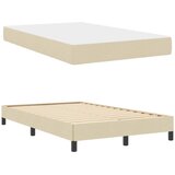 Krevet s opruga kutije s madracem Krema 120 x 200 cm tkanina | shoptok.hr