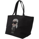 Karl Lagerfeld Shopper torba 'Ikon' svijetlosiva / crna | shoptok.hr