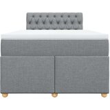 vidaXL Krevet s oprugama i madracem svjetlosivi 120x190 cm od tkanine | shoptok.hr