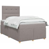  Boxspring krevet s madracem Sivosmeđa 120 x 190 cm Tkanina | shoptok.hr