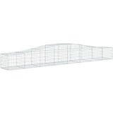  Lučne gabionske košare 25 kom 400x50x40/60 cm pocinčano željezo | shoptok.hr