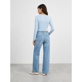 Sinsay Pamučna slim fit majica dugih rukava | shoptok.hr