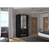 ADRK Klizni ormar s ogledalom DRAGONIS, 100 cm - CRNA | shoptok.hr