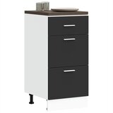 vidaXL Spodnja omarica črna 40x46x81,5 cm iz umetnega lesa | Shoptok.si