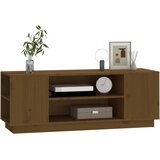 TV ormarić smeđa boja meda 110 x 35 x 40,5 cm masivna borovina | Eponuda.com