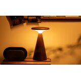 Gingko LED stolna lampa u tamnoj prirodnoj boji s drvenim sjenilom (visina 21 cm) Sylva – | shoptok.hr